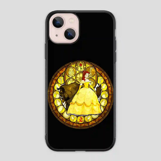 Belle Stained Glass Disney Princess iPhone 13 Mini Case