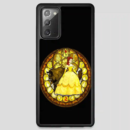 Belle Stained Glass Disney Princess Samsung Galaxy Note 20 Case