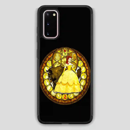 Belle Stained Glass Disney Princess Samsung Galaxy S20 Case