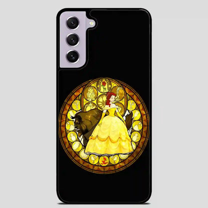 Belle Stained Glass Disney Princess Samsung Galaxy S21 Case