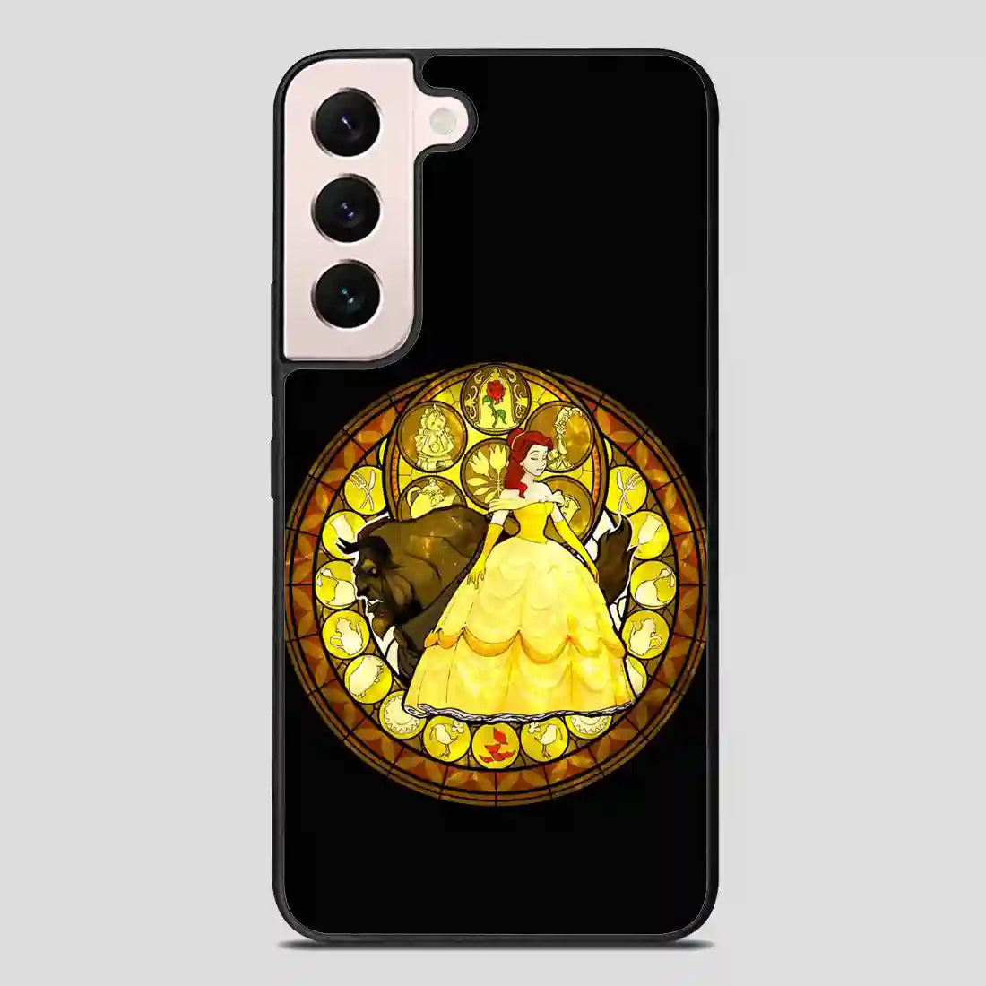 Belle Stained Glass Disney Princess Samsung Galaxy S22 FE Case