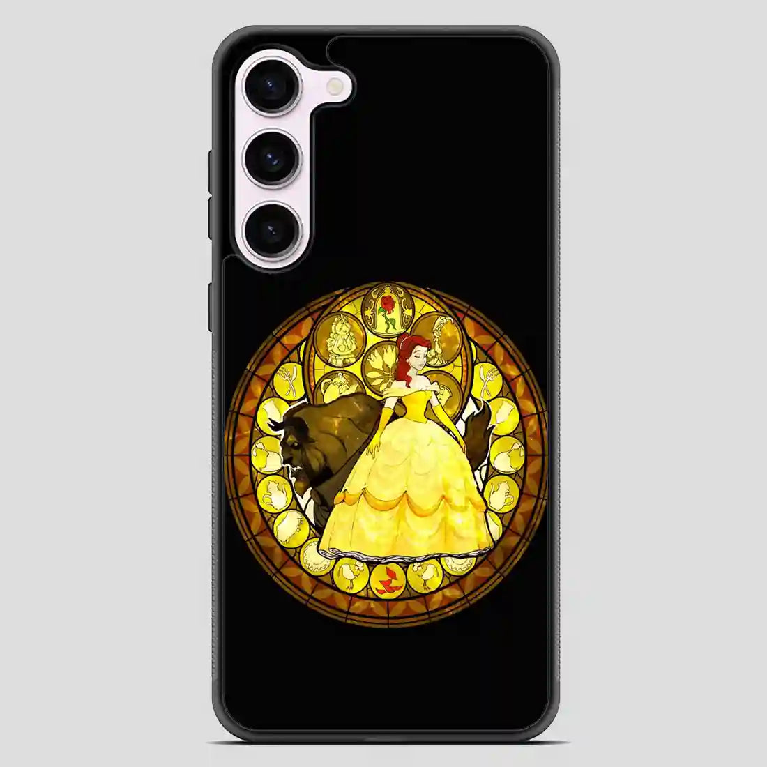 Belle Stained Glass Disney Princess Samsung Galaxy S23 Case