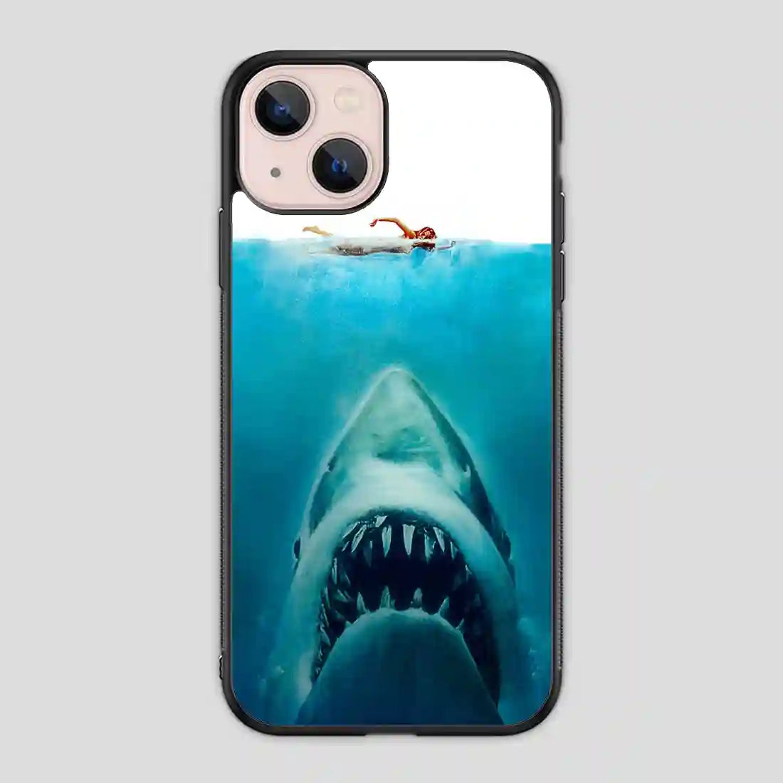 Big White Shark Swim In Sea iPhone 13 Mini Case