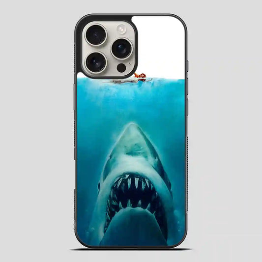 Big White Shark Swim In Sea iPhone 16 Pro Max Case