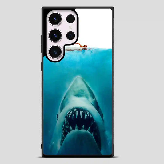 Big White Shark Swim In Sea Samsung Galaxy S23 Ultra Case