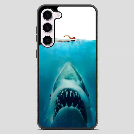 Big White Shark Swim In Sea Samsung Galaxy S23 Case