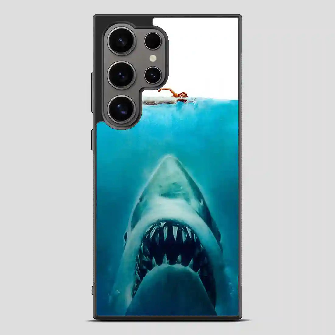 Big White Shark Swim In Sea Samsung Galaxy S24 Ultra Case