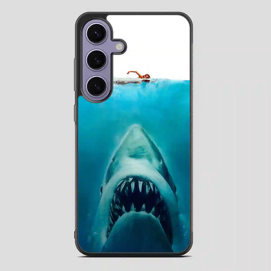 Big White Shark Swim In Sea Samsung Galaxy S24 Case