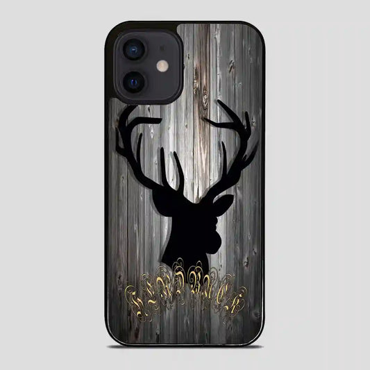 Black Head Buck iPhone 12 Mini Case