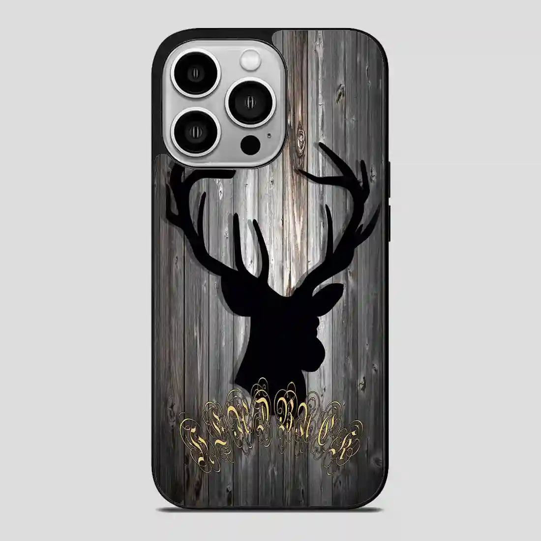 Black Head Buck iPhone 14 Pro Case