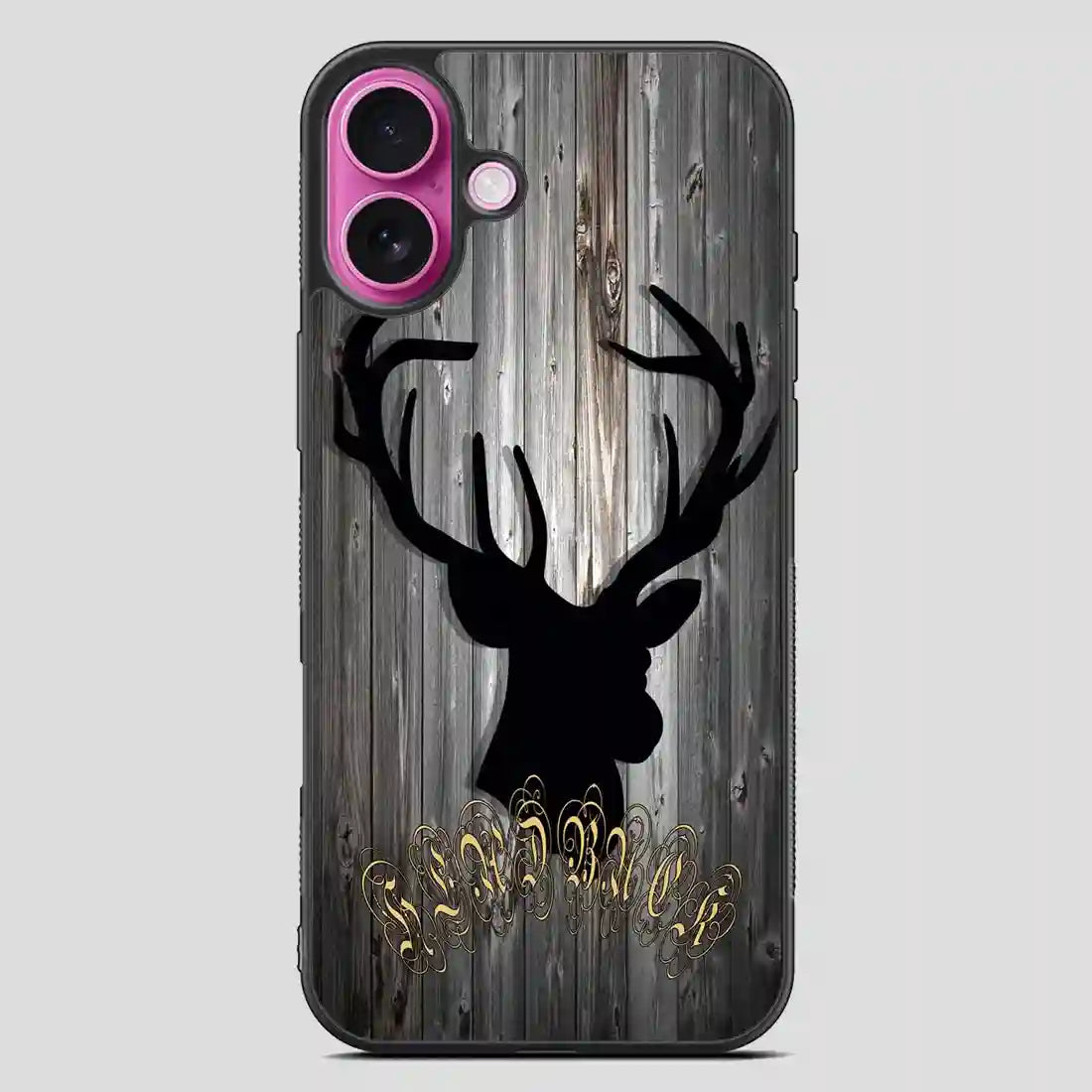 Black Head Buck iPhone 16 Plus Case