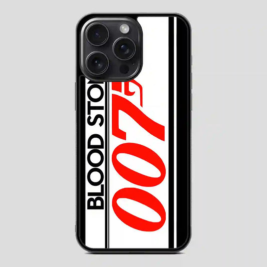 Blood Stone 007 James Bond Blood iPhone 15 Pro Case