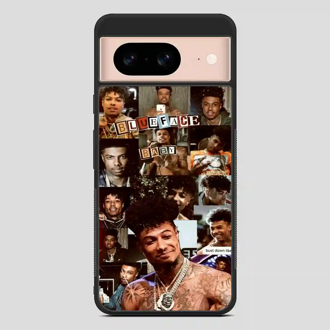 Blue Face Baby Rapper Collage Google Pixel 8 Case