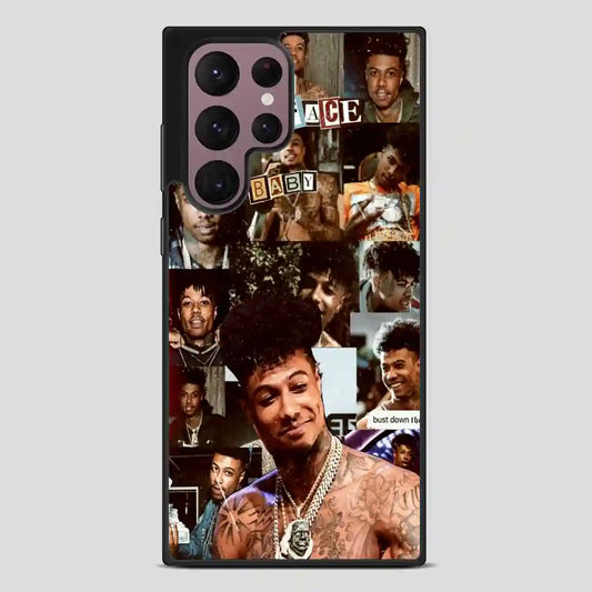 Blue Face Baby Rapper Collage Samsung Galaxy S22 Ultra Case