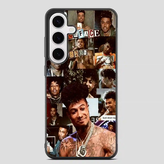 Blue Face Baby Rapper Collage Samsung Galaxy S24 Plus Case