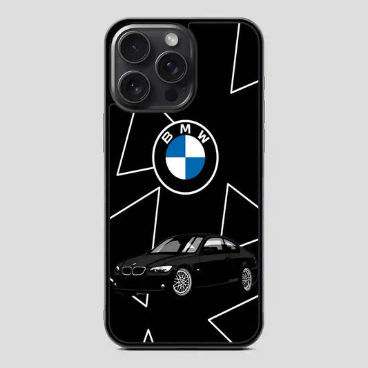 Bmw Black Car iPhone 15 Pro Case