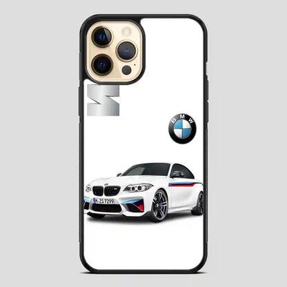 Bmw Logo Car White iPhone 12 Pro Case