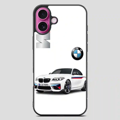 Bmw Logo Car White iPhone 16 Plus Case