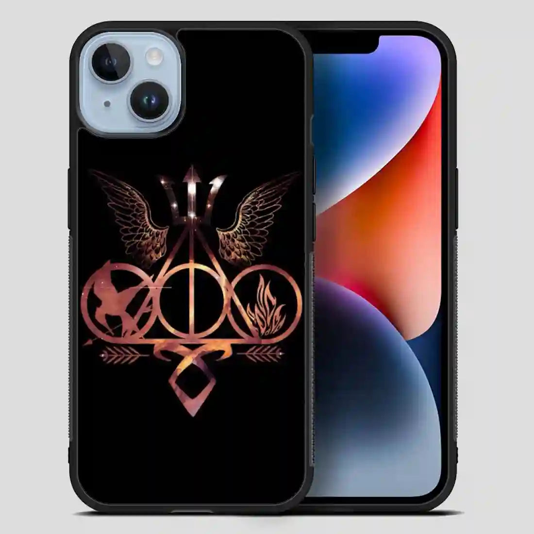 Books Divergent Harry Potter Percy Jackson Hunger Games Mortal Instruments iPhone 14 Plus Case