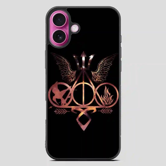 Books Divergent Harry Potter Percy Jackson Hunger Games Mortal Instruments iPhone 16 Plus Case