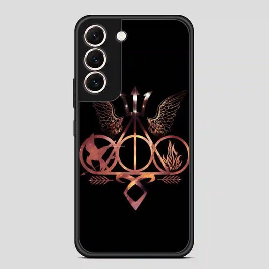 Books Divergent Harry Potter Percy Jackson Hunger Games Mortal Instruments Samsung Galaxy S22 Case