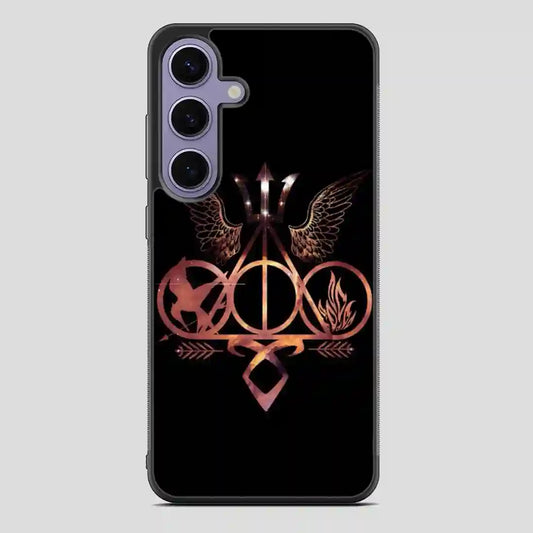 Books Divergent Harry Potter Percy Jackson Hunger Games Mortal Instruments Samsung Galaxy S24 Case