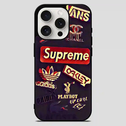 Brand Collage iPhone 15 Pro Max Case