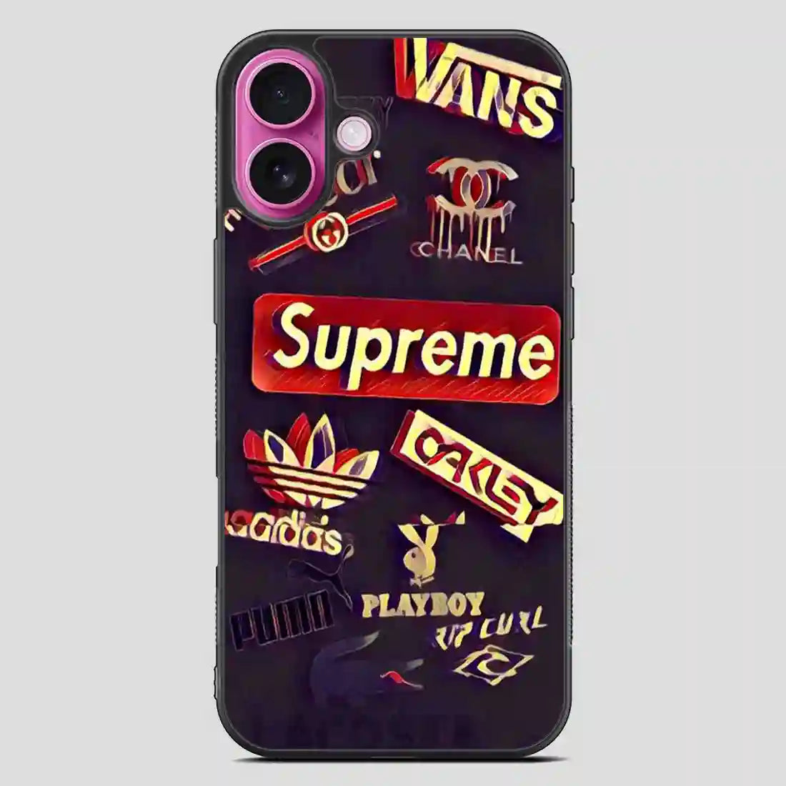 Brand Collage iPhone 16 Plus Case