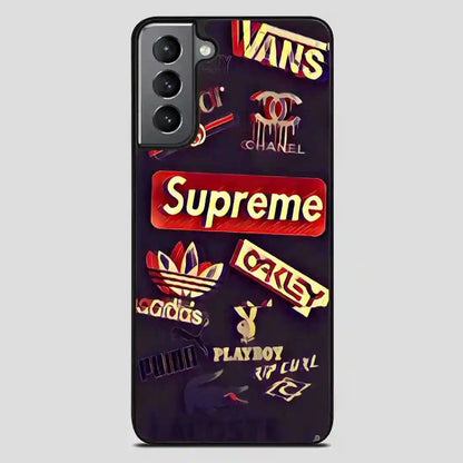 Brand Collage Samsung Galaxy S21 FE Case