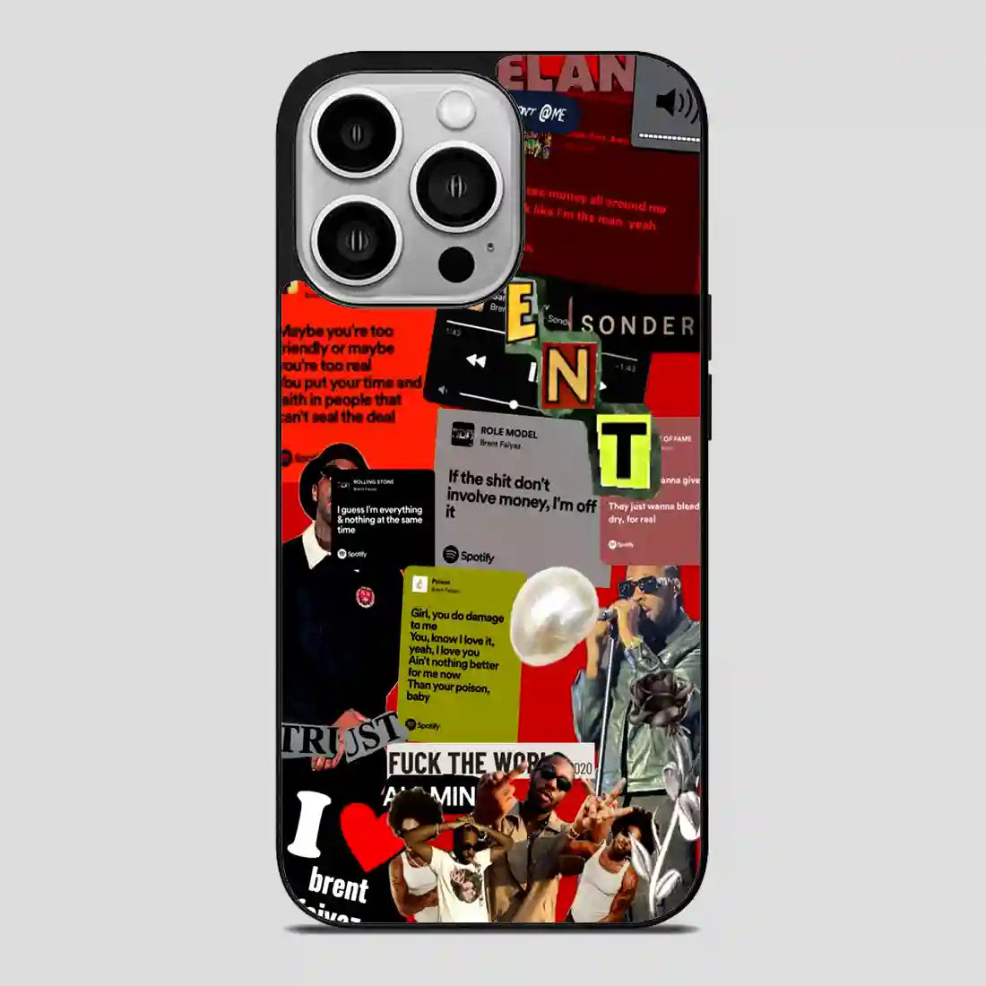 Brent Faiyaz Luxury iPhone 14 Pro Case