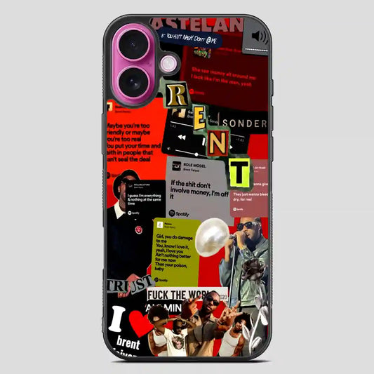 Brent Faiyaz Luxury iPhone 16 Plus Case