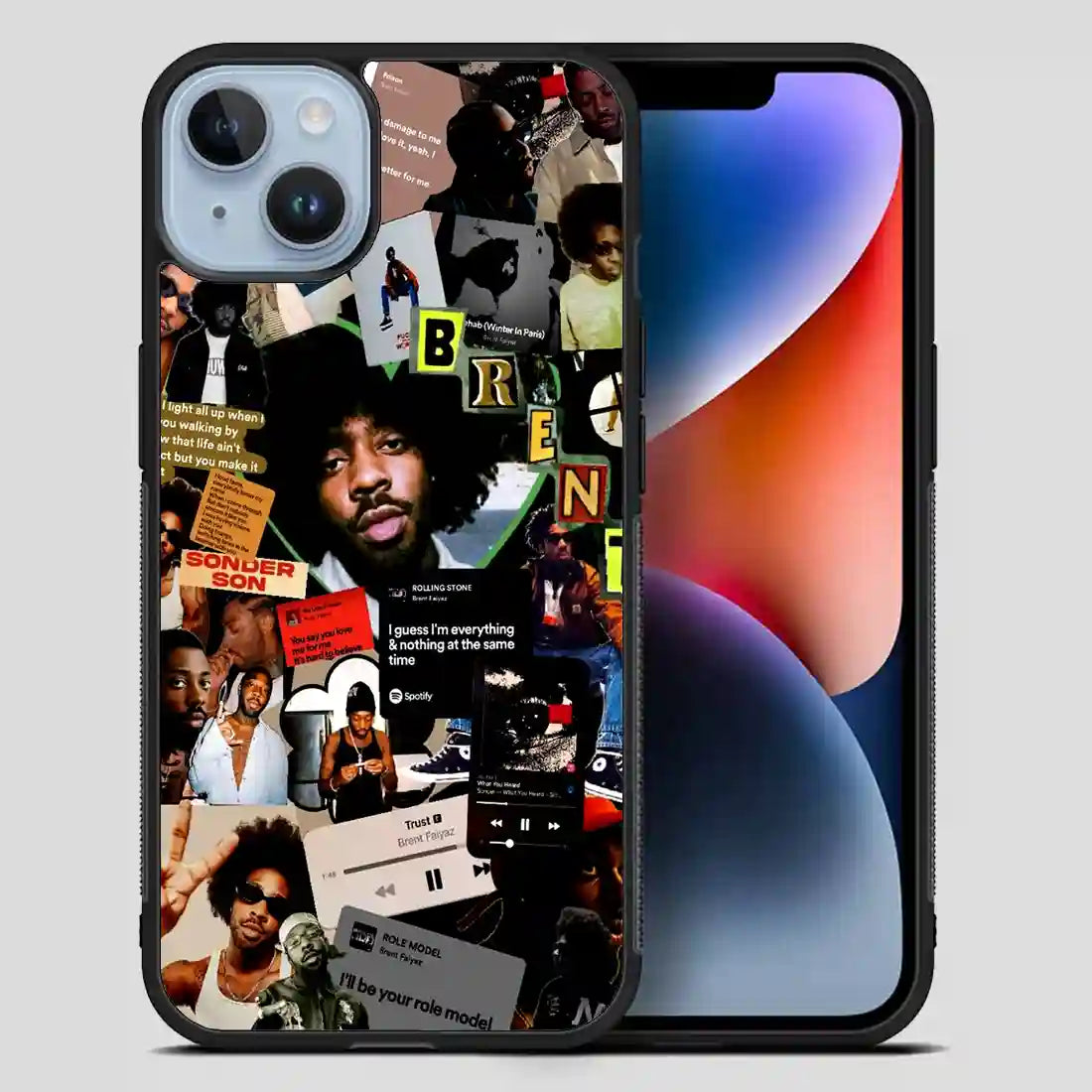 Brent Faiyaz Rainbow iPhone 14 Plus Case