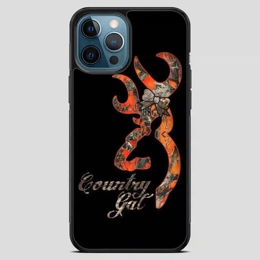 Browning Deer Camo Glitter iPhone 12 Pro Max Case