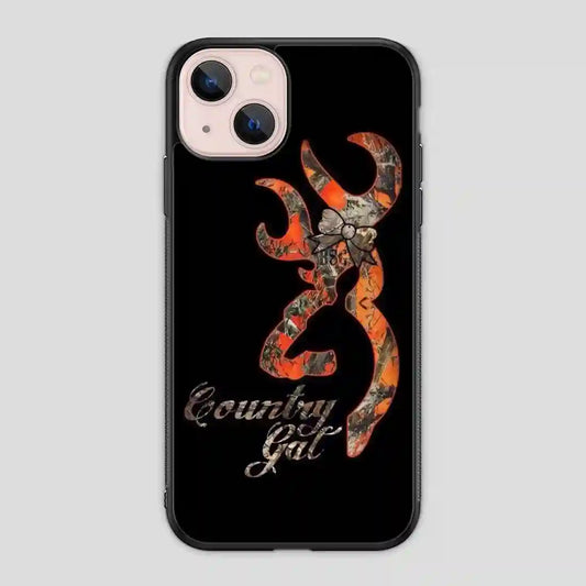 Browning Deer Camo Glitter iPhone 13 Mini Case