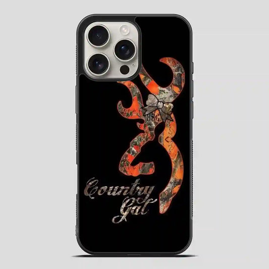 Browning Deer Camo Glitter iPhone 16 Pro Max Case