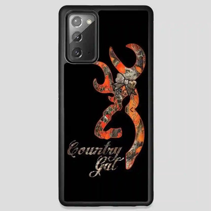 Browning Deer Camo Glitter Samsung Galaxy Note 20 Case