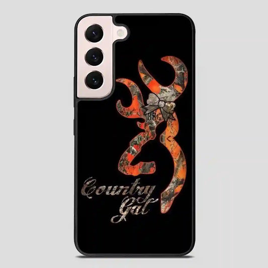 Browning Deer Camo Glitter Samsung Galaxy S22 FE Case