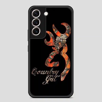 Browning Deer Camo Glitter Samsung Galaxy S22 Case