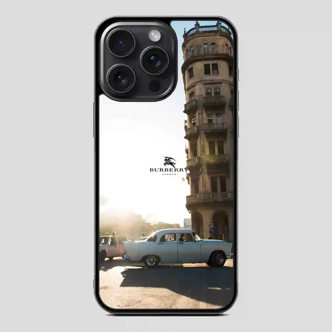 Burberry Cars iPhone 15 Pro Case