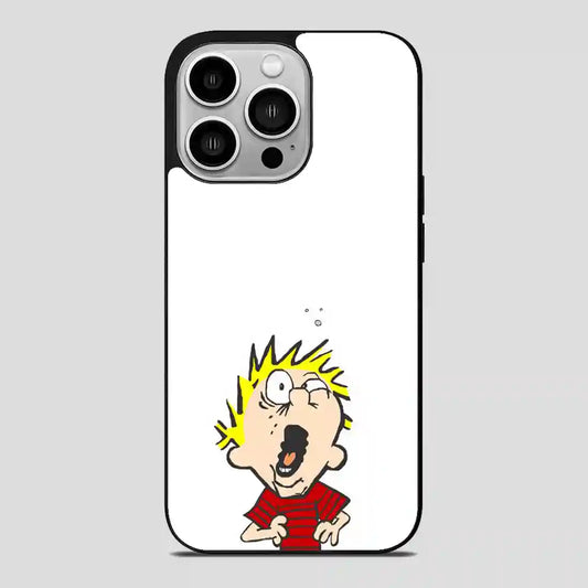 Burping Calvin iPhone 14 Pro Case