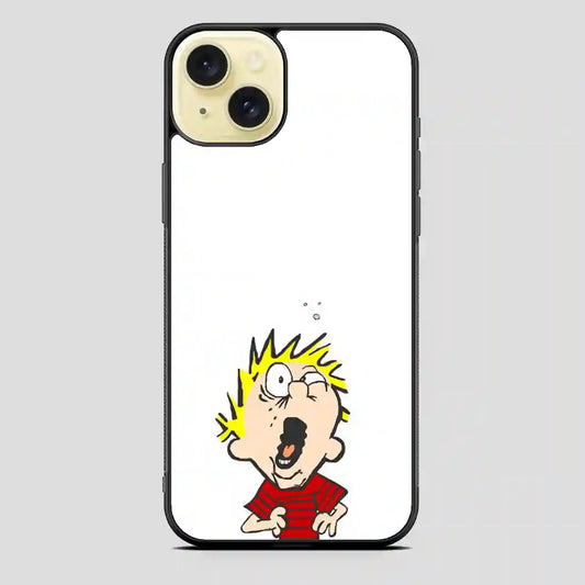 Burping Calvin iPhone 15 Plus Case