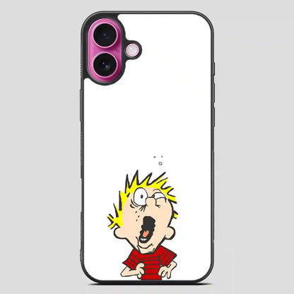 Burping Calvin iPhone 16 Plus Case