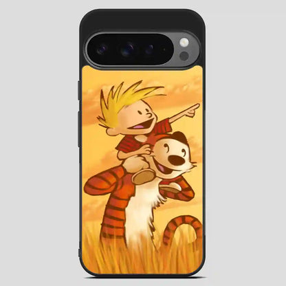 Calvin And Hobbes Friends Funny Google Pixel 9 Pro XL Case