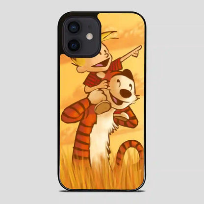 Calvin And Hobbes Friends Funny iPhone 12 Mini Case