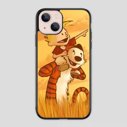 Calvin And Hobbes Friends Funny iPhone 13 Mini Case