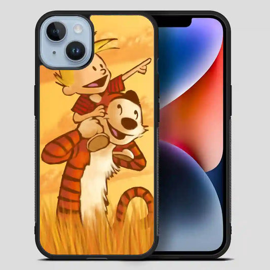 Calvin And Hobbes Friends Funny iPhone 14 Plus Case