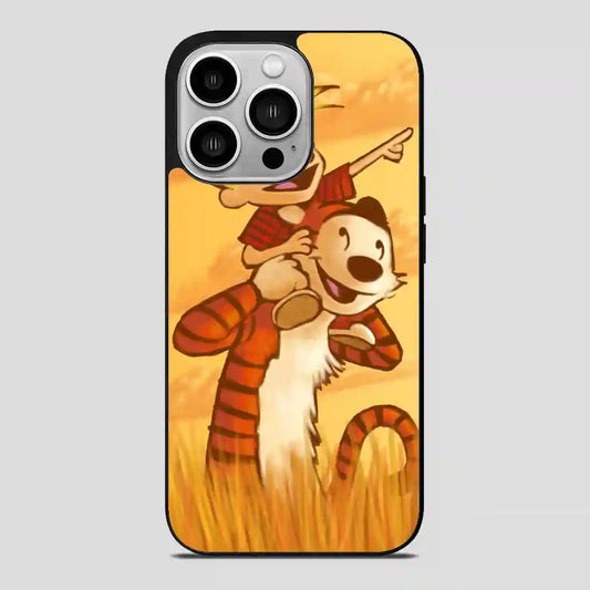 Calvin And Hobbes Friends Funny iPhone 14 Pro Case