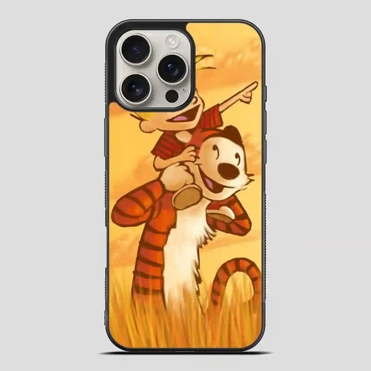 Calvin And Hobbes Friends Funny iPhone 16 Pro Max Case