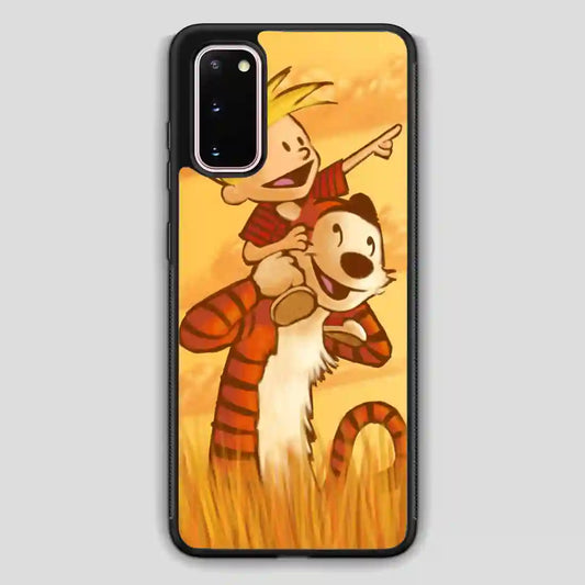 Calvin And Hobbes Friends Funny Samsung Galaxy S20 Case