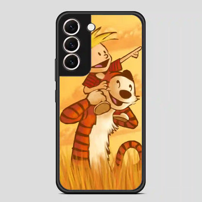 Calvin And Hobbes Friends Funny Samsung Galaxy S22 Case